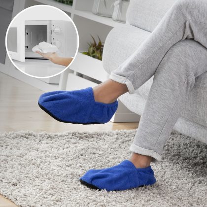 Zapatillas de Casa Calentables en Microondas Azul